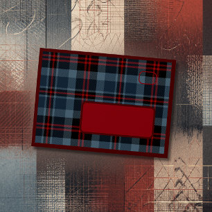 red scottish country wedding envelope