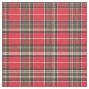 Red Scottish Tartan Plaid Fabric