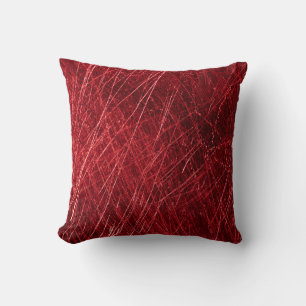 Red scratch abstract backgroundabstract, aged, alu throw pillow