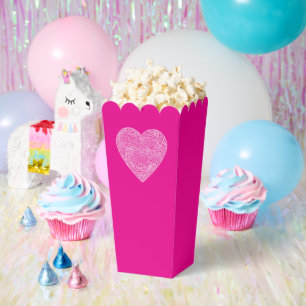 Red Scribbleprint Heart Favor Box