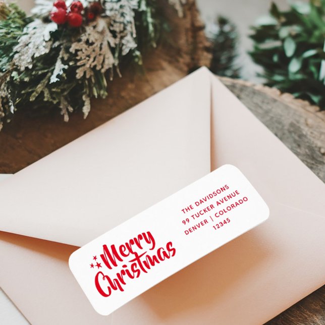 Red Script Cute Font Merry Christmas (Creator Uploaded)