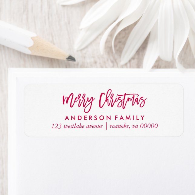Red Script "Merry Christmas" (Insitu)