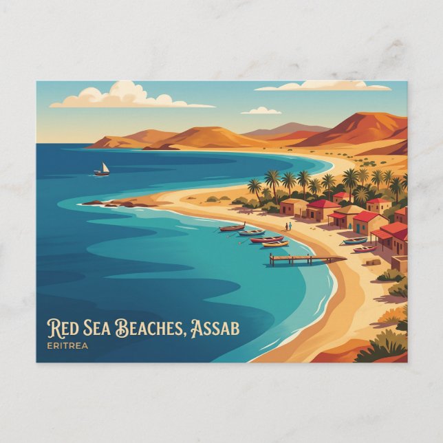 Red Sea Beaches, Assab, Eritrea Eritrea Postcard (Front)