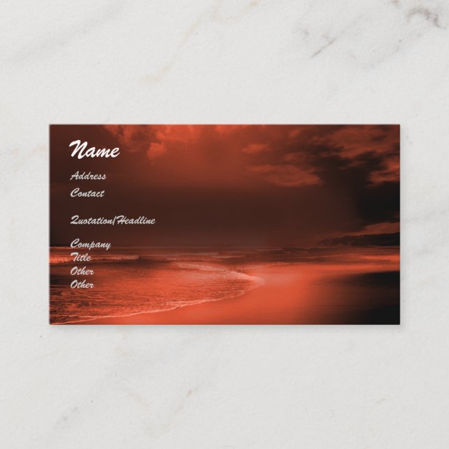 Red Sea Business Card (Front)