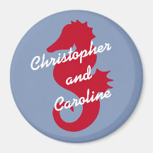 Red Sea Horse Personalized Stateroom Door Marker