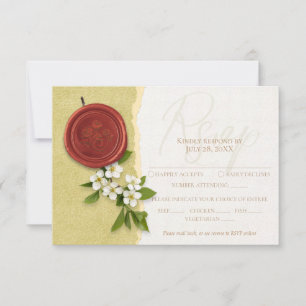 Red Seal Wedding Response Card