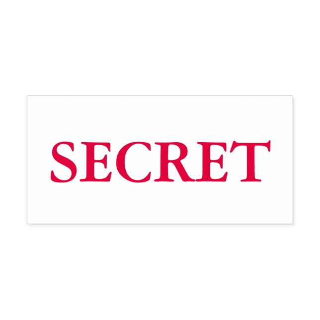 Red Secret Self-inking Stamp (Design)