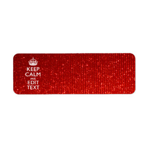 Red Sensation Restez calme et ayez votre texte