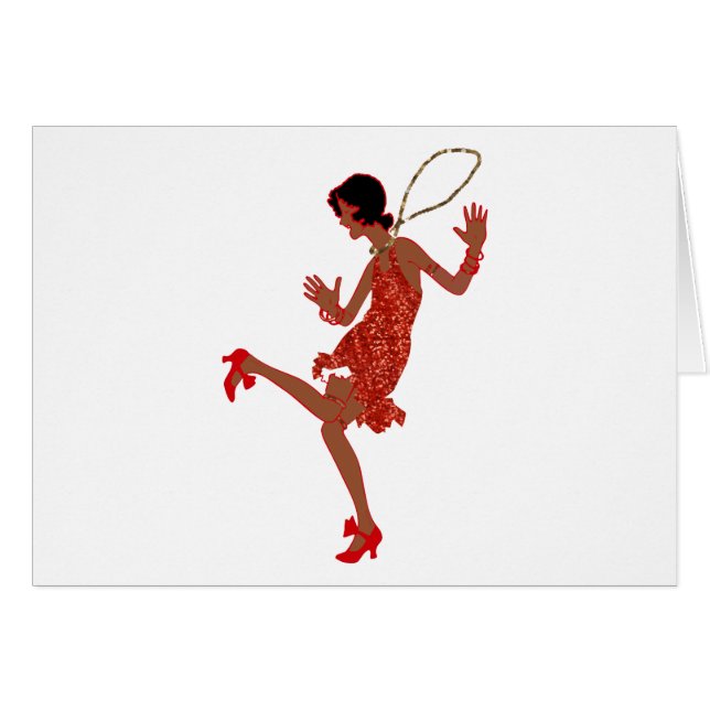 red sequin black flapper (Front Horizontal)