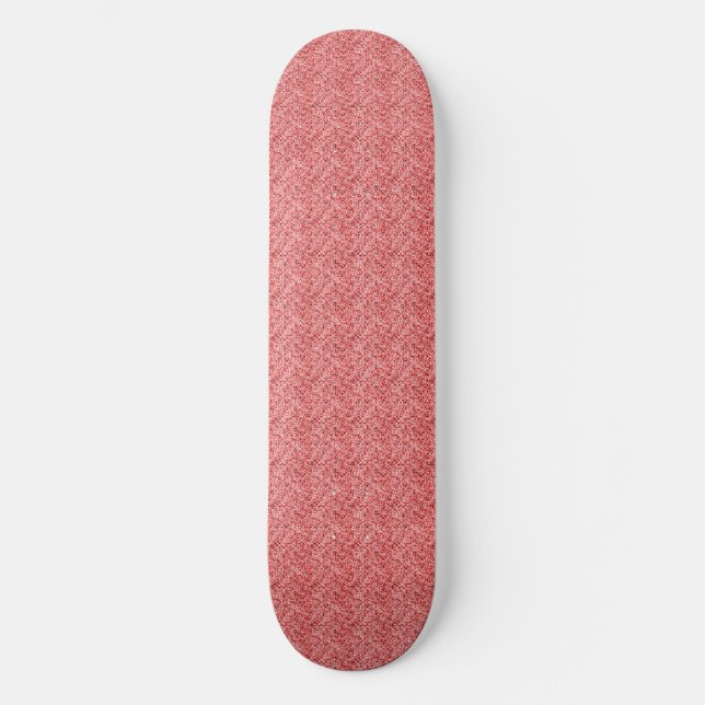 red sequin effect skateboard (Front)