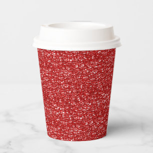 RED SEQUINS-PAPER PARTY CUPS