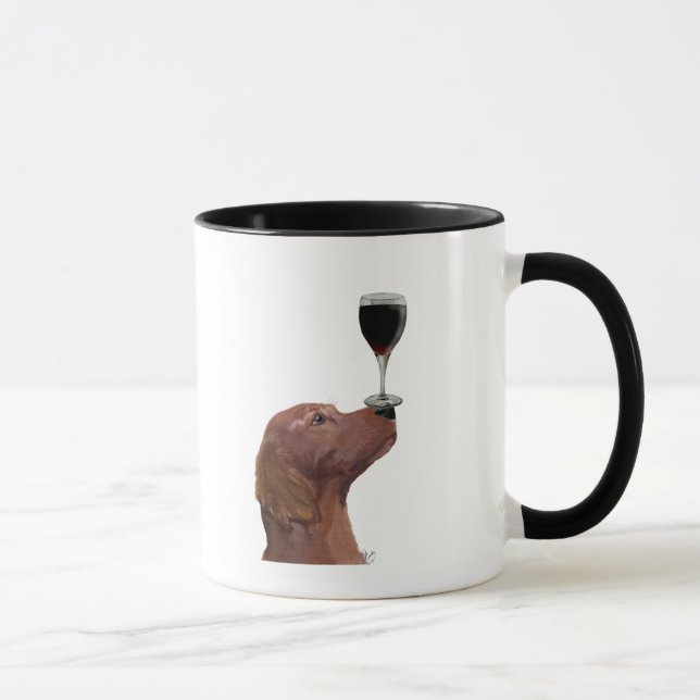 Red Setter Dog Au Vin 2 Mug (Right)
