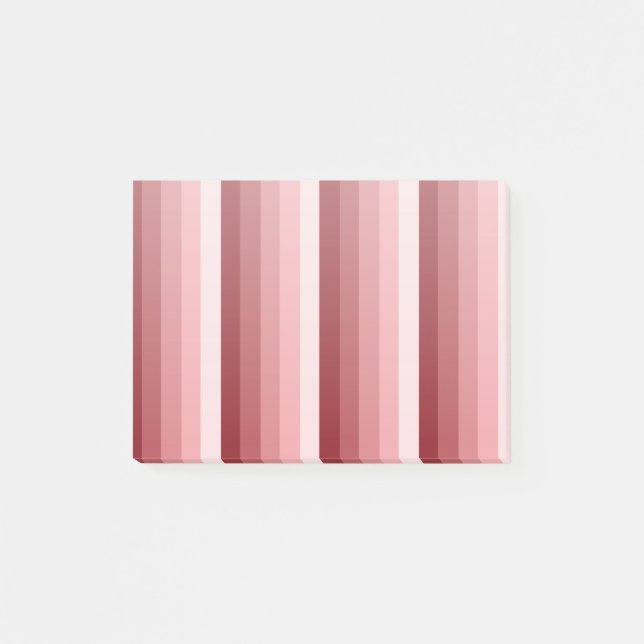 Red shadow stripes post-it notes (Front)