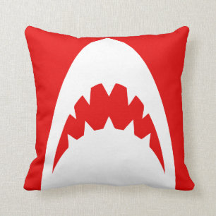 RED SHARK PILLOW SERIES. OTHER COLORS AVAILABLE.