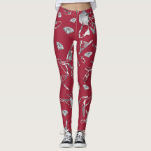 Red shattered glass and diamonds