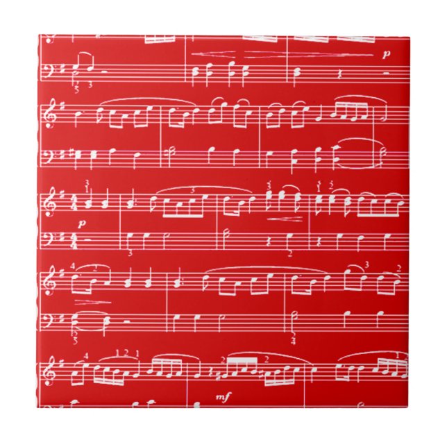 red sheet music tile (Front)