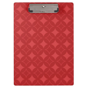 Red shippo pattern clipboard