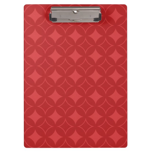 Red shippo pattern clipboard (Front)