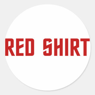 Red Shirt Stickers