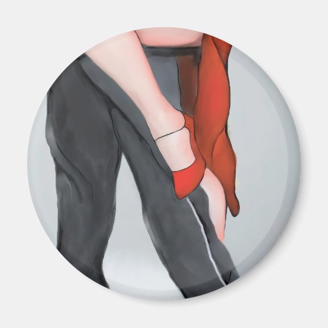 Red Shoe Tango Magnet (Front)