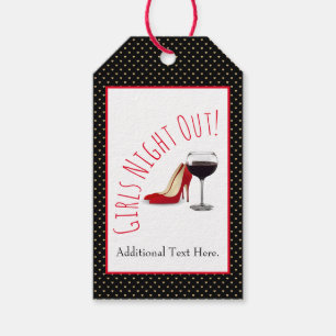 Red Shoes And Red Wine Gift Tags