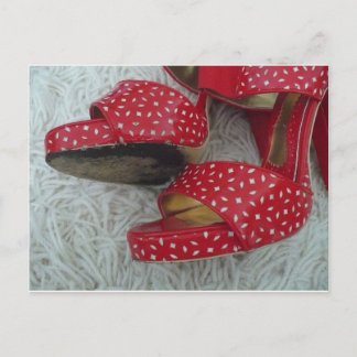 Red Shoes Postcard