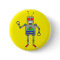 Red Shoes Robot Yellow Button Pin