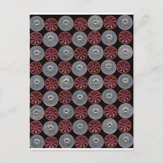 Red shotgun shells postcard (Front)