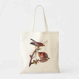 Red Shouldered Hawk Audubon Bird of Prey Tote Bag