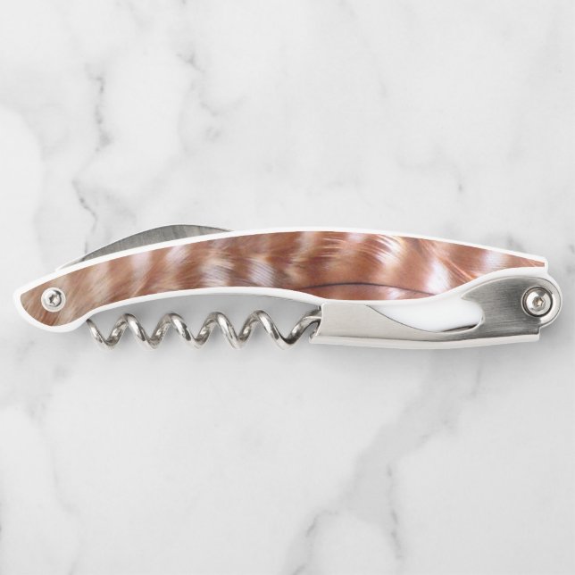 Red Shouldered Hawk Feathers Corkscrew (Back)