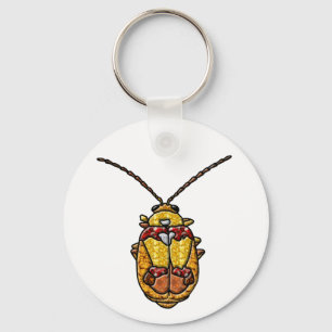 Red Shouldered Leaf Beetle Keychain