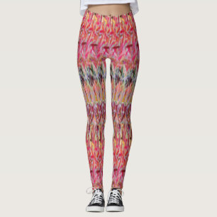 Red Shred Switchback leggings