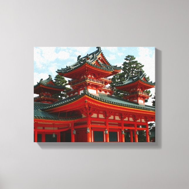 red shrine canvas print (Front)