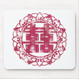 Red Shuan Xi Mouse Pad