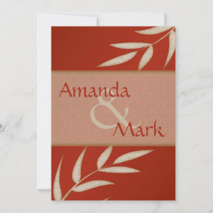 Red Silk Customizable Wedding Invitation