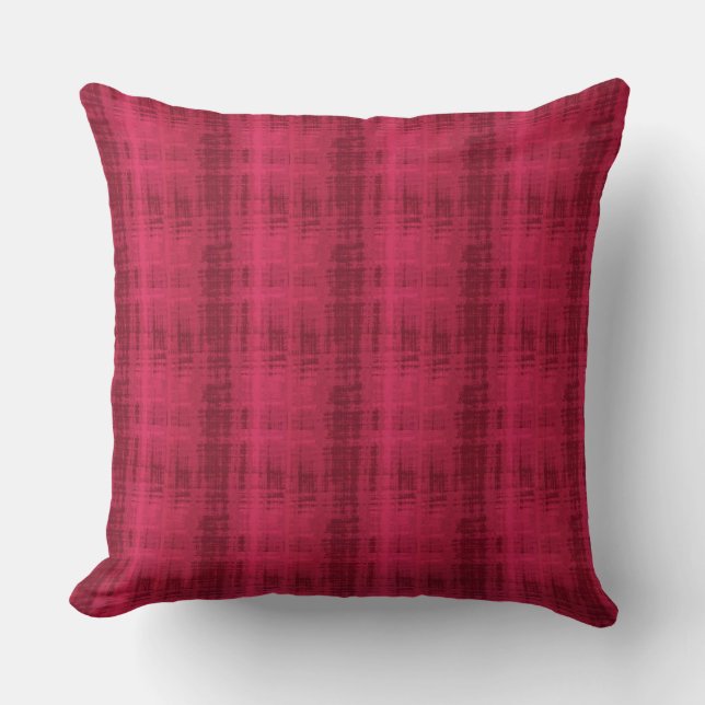 Red Silk Decorative Pillow (Front)