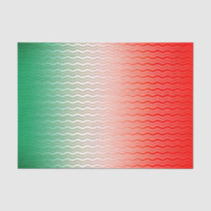 Red Silver Green Tissue Paper