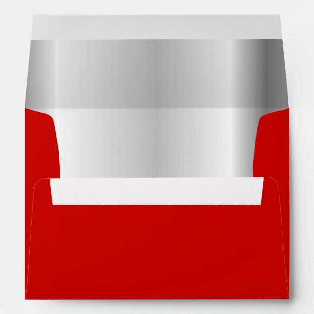 Red Silver Inner Envelope (Back (Bottom))