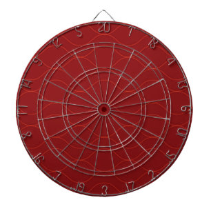 Red, simple, elegant, cool wave abstraction art dartboard