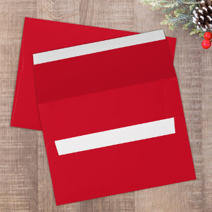 Red Simple Minimalist Return Address Classic Envelope