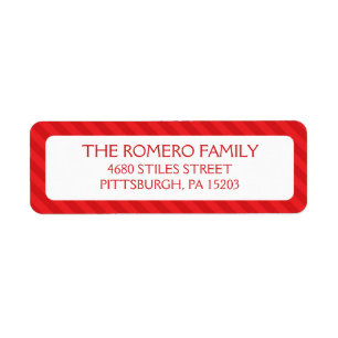 Red Simple Stripes Custom Personalized