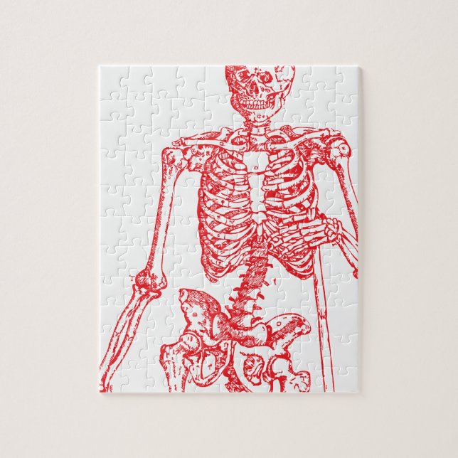 Red Skeleton Jigsaw Puzzle (Vertical)