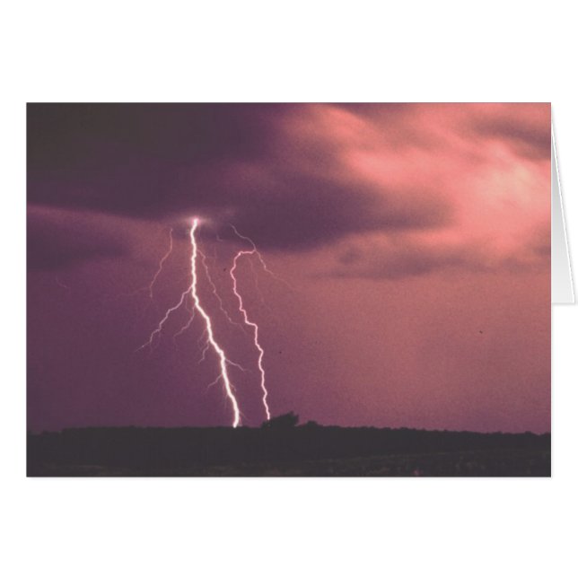 Red Skies with Lightning (Front Horizontal)