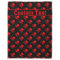 Red Skull and Crossbones Blanket with Custom Text