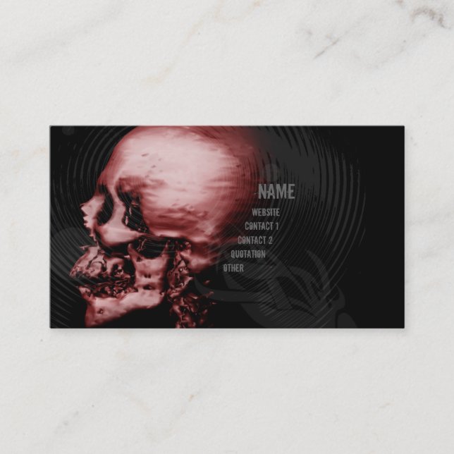 Red Skull Business Card (Front)