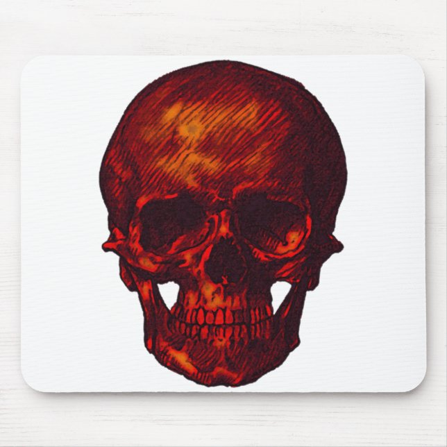 Red Skull Mouse Pad (Front)