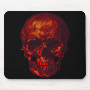 Red Skull Mouse Pad