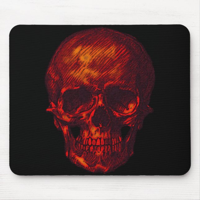 Red Skull Mouse Pad (Front)