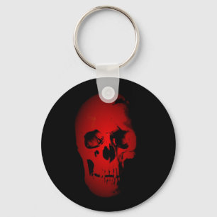 Red Skull Skeleton Keychain
