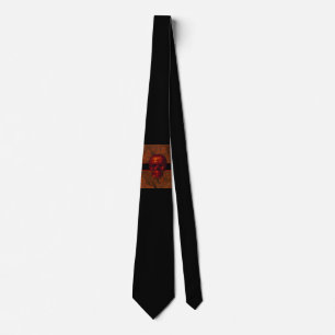 Red Skull Tie